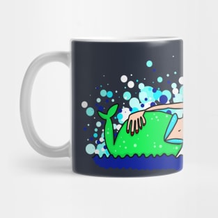 sleeping mermaid Mug